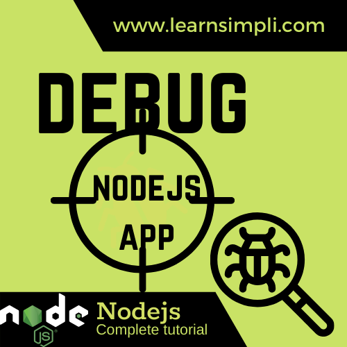 How to debug node js app?