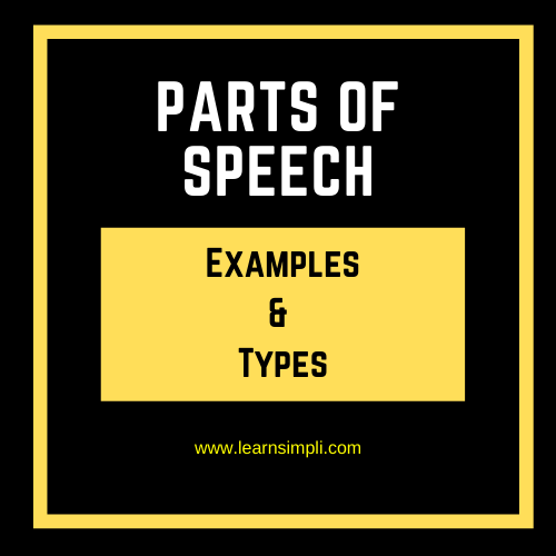 Parts of Speech - Definition & Types