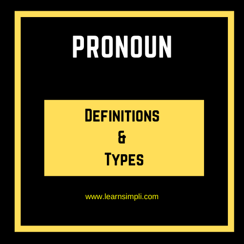 Pronoun - Definition & Types