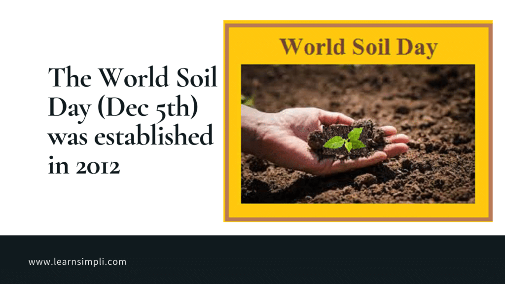 world soil day