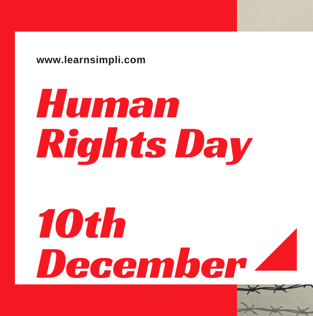 Human Rights day 10th December