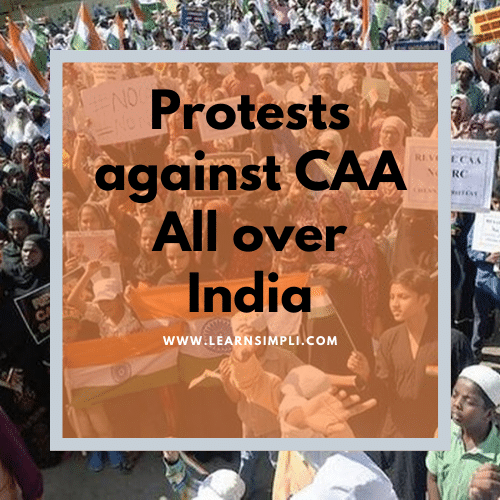 Protests All over India against CAA