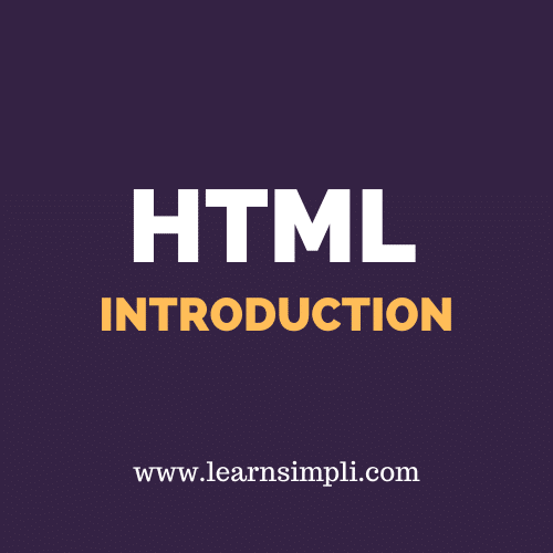 Introduction to HTML