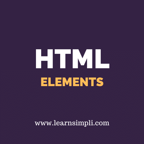 HTML Elements