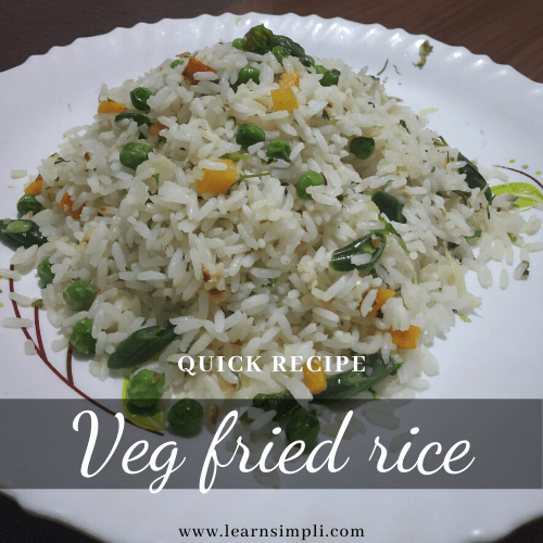 Veg Fried Rice recipe| ವೆಜ್ ಫ್ರೈಡ್ ರೈಸ್ ರೆಸಿಪಿ ಕನ್ನಡದಲ್ಲಿ | वेज फ्राइड राइस रेसिपी हिंदी भाषा में