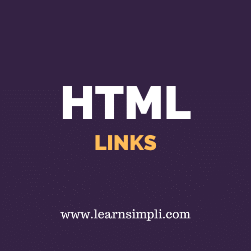 HTML LINKS