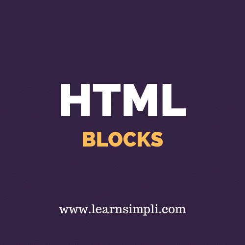 HTML BLOCKS