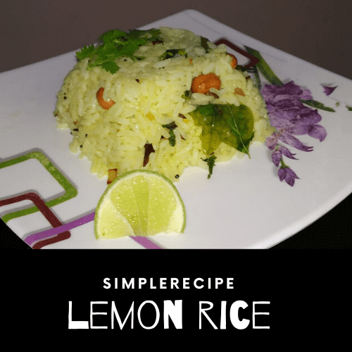 Simple Quick Lemon Rice Recipe.