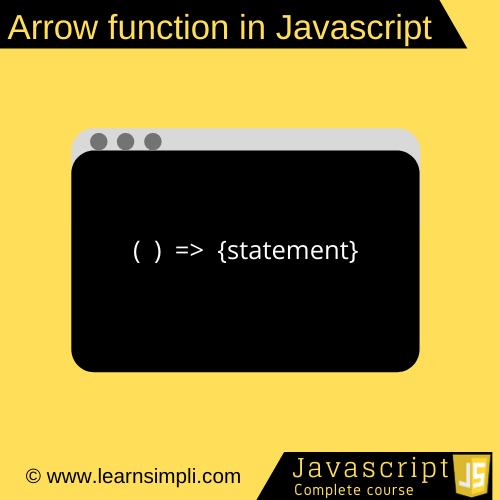 Arrow function in Javascript