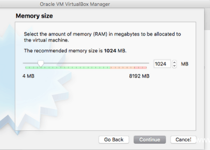 Install kali linux assign RAM memory size