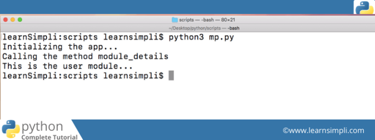 Module and package in python - Learn Simpli