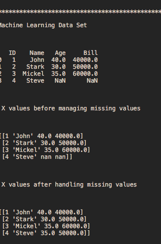 Manage missing data csv